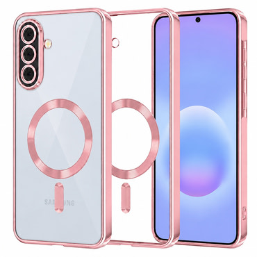 Maskica Techsuit "Luxury Crystal MagSafe" za Samsung Galaxy A57 - roza