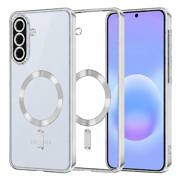 Maskica Techsuit "Luxury Crystal MagSafe" za Samsung Galaxy A57 - srebrn