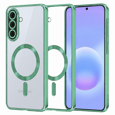 Maskica Techsuit "Luxury Crystal MagSafe" za Samsung Galaxy A57 - svijetlo zelen