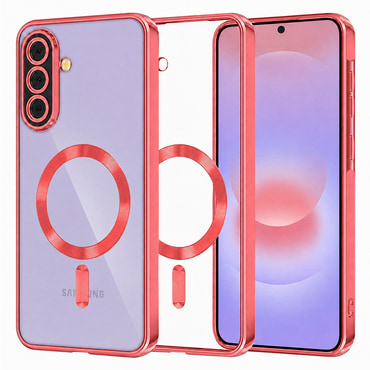Maskica Techsuit "Luxury Crystal MagSafe" za Samsung Galaxy A37 - crven