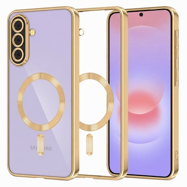 Maskica Techsuit "Luxury Crystal MagSafe" za Samsung Galaxy A37 - zlatan