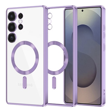 Maskica Techsuit "Luxury Crystal MagSafe" za Samsung Galaxy S25 Ultra - svijetlo ljubičast