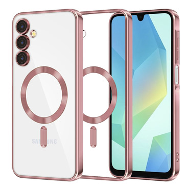 Maskica Techsuit "Luxury Crystal MagSafe" za Samsung Galaxy A16 4G / Galaxy A16 5G - roza