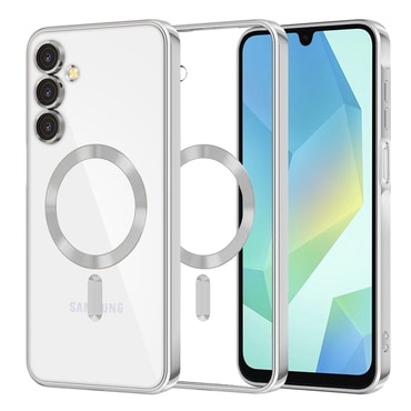 Maskica Techsuit "Luxury Crystal MagSafe" za Samsung Galaxy A16 4G / Galaxy A16 5G - srebrn