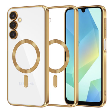 Maskica Techsuit "Luxury Crystal MagSafe" za Samsung Galaxy A16 4G / Galaxy A16 5G - zlatan
