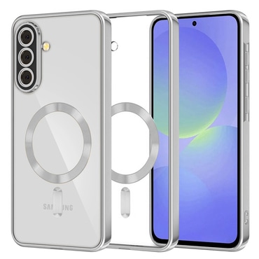 Maskica Techsuit "Luxury Crystal MagSafe" za Samsung Galaxy A36 / Galaxy A56 - srebrn