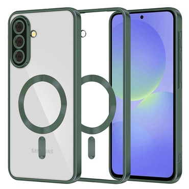 Maskica Techsuit "Luxury Crystal MagSafe" za Samsung Galaxy A36 / Galaxy A56 - tamno zelen