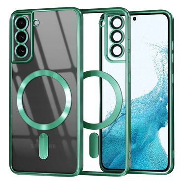 Maskica Techsuit "Luxury Crystal MagSafe" za Samsung Galaxy S22 - svijetlo zelen