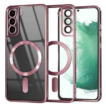 Maskica Techsuit "Luxury Crystal MagSafe" za Samsung Galaxy S22 Plus - roza
