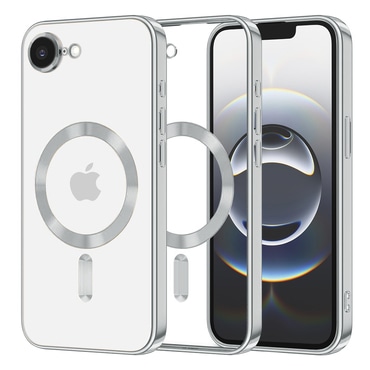 Maskica Techsuit "Luxury Crystal MagSafe" za iPhone 16e / 17e - srebrn
