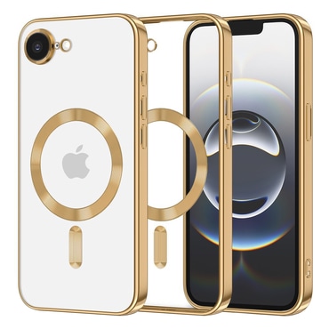Maskica Techsuit "Luxury Crystal MagSafe" za iPhone 16e / 17e - zlatan