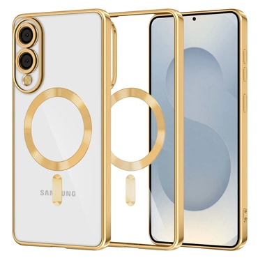 Maskica Techsuit "Luxury Crystal MagSafe" za Samsung Galaxy S25 Edge - zlatan