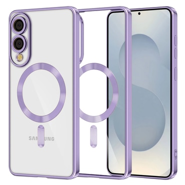 Maskica Techsuit "Luxury Crystal MagSafe" za Samsung Galaxy S25 Edge - svijetlo ljubičast
