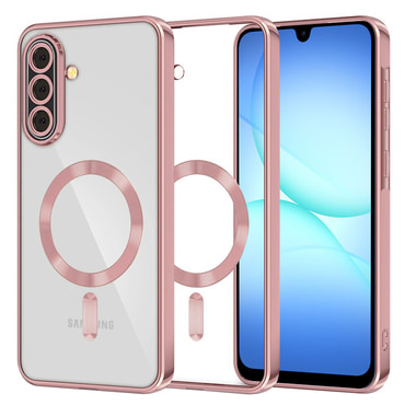 Maskica Techsuit "Luxury Crystal MagSafe" za Samsung Galaxy A17 4G / A17 5G - roza
