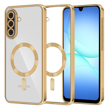 Maskica Techsuit "Luxury Crystal MagSafe" za Samsung Galaxy A17 4G / A17 5G - zlatan