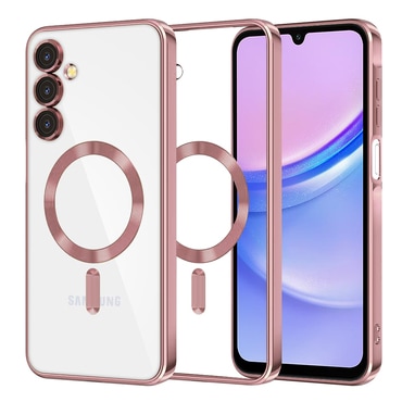 Maskica Techsuit "Luxury Crystal MagSafe" za Samsung Galaxy A15 - roza