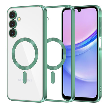Maskica Techsuit "Luxury Crystal MagSafe" za Samsung Galaxy A15 - svijetlo zelen