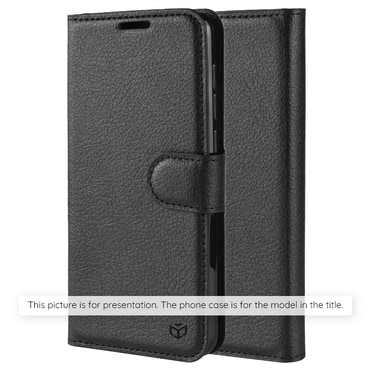 Torbica Techsuit "Leather Folio" za Honor 600 / 600 Pro - crn
