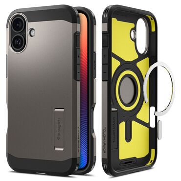 Maska Spigen "Tough Armor Mag" za iPhone 16 - gunmetal