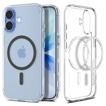 Maska Spigen "Ultra Hybrid Mag" za iPhone 17 - clear/graphite