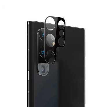 Full body zaštitno staklo za zadnju kameru za zadnjo kamero za Samsung Galaxy S23 Ultra - crn