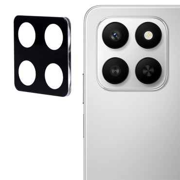 Full body zaštitno staklo za zadnju kameru za zadnjo kamero za Honor 400 Smart / Honor X7d 4G / X7d 5G - crn