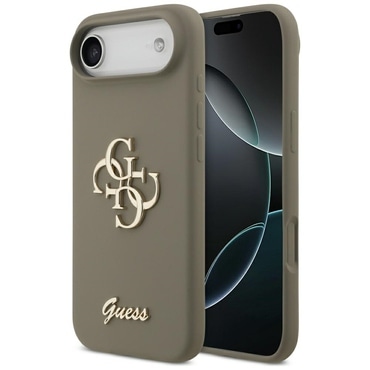 Maskica Guess "Silicone Big 4G Script" za iPhone Air - brown