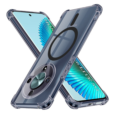 Hibridna maska Techsuit "Shockproof MagSafe" za Honor Magic6 Lite - smoke black