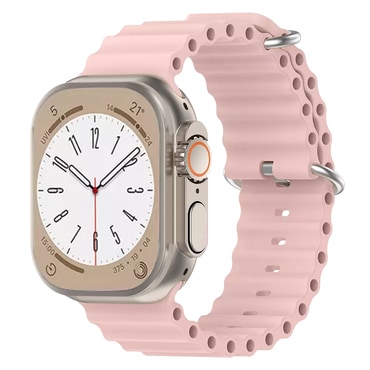 Silikonski remen za pametni sat Techsuit "W038" za Apple Watch (42mm / 44mm / 45mm / 46mm / 49mm) - ružičasti