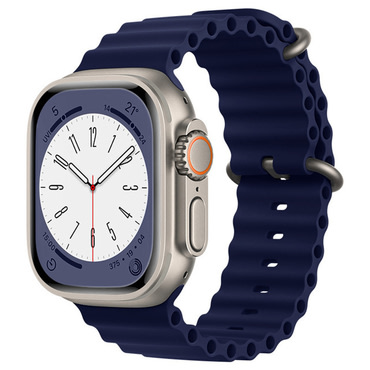 Silikonski remen za pametni sat Techsuit "W038" za Apple Watch (38mm / 40 mm / 41 mm / 42mm) - tamno plav