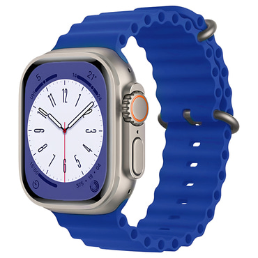 Silikonski remen za pametni sat Techsuit "W038" za Apple Watch (38mm / 40mm / 41mm / 42mm) - plav