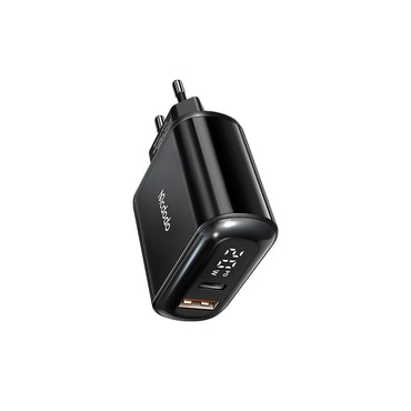 Zidni 20W punjač Mcdodo "Chocolate Series CH-7170" USB-C/A, digitalni prikaz, PD + QC - black