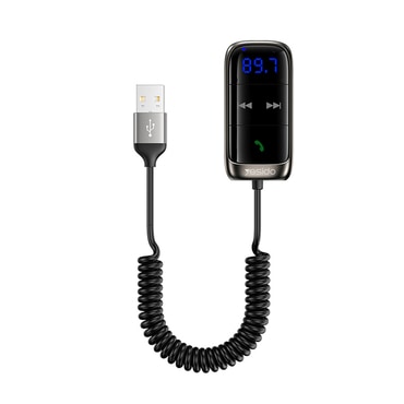 FM modulator Yesido "YAU32" Bluetooth, LED ekran, TF kartica - black