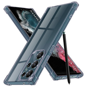 TPU gel maskica Techsuit "Shockproof" za Samsung Galaxy S22 Ultra - smoke black