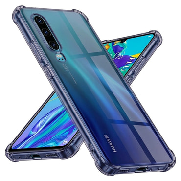 TPU gel maskica Techsuit "Shockproof" za Huawei P30 - smoke black