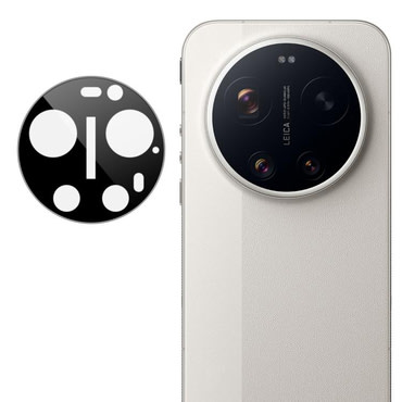 Full body zaštitno staklo za zadnju kameru za zadnjo kamero za Xiaomi 17 Ultra - crn