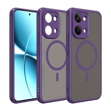 Hibridna maska "HaloFrost II MagSafe" za Xiaomi Poco X8 Pro Max - purple