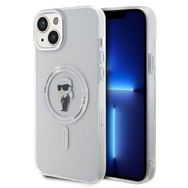 Maskica Karl Lagerfeld "IML MagSafe" za iPhone 15 Plus - transparent ikonik