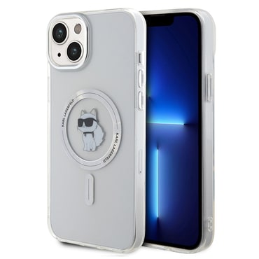 Maskica Karl Lagerfeld "IML MagSafe" za iPhone 15 Plus - transparent choupette