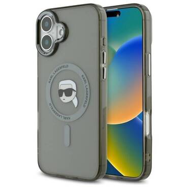Maskica Karl Lagerfeld "IML MagSafe" za iPhone 16 Plus - karl`s head