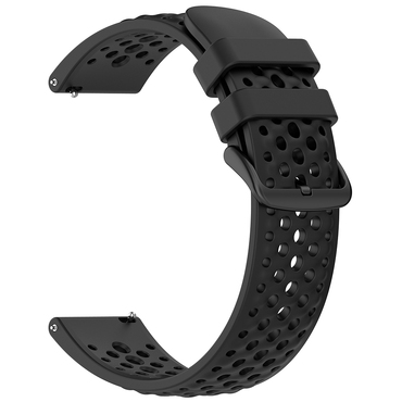 Silikonski univerzalni remen Techsuit "W083" 22mm za pametne satove - crn