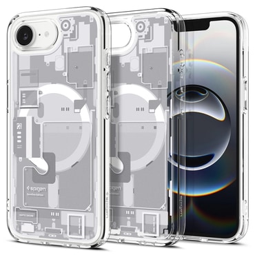 Maska Spigen "Ultra Hybrid Mag" za iPhone 16e / 17e - zero one zero one white