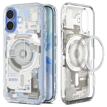 Maska Spigen "Ultra Hybrid Mag" za iPhone 17 - zero one zero one natural titanium