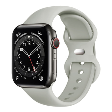 Silikonski remen Techsuit "W031" za Apple Watch (42mm / 44mm / 45mm / 46mm / 49mm) - sivi