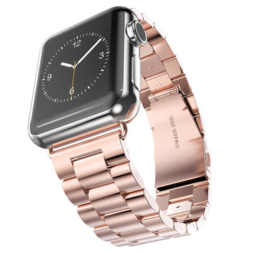 Čelična narukvica Techsuit "W036" za Apple Watch (42 / 44 / 45 / 46 / 49mm) - ružičasta