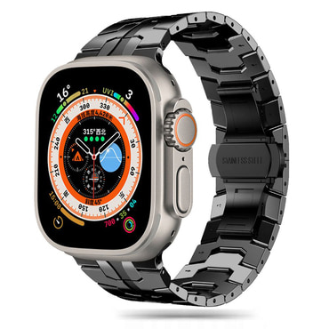 Čelični remen Techsuit "W063" za Apple Watch (42mm / 44mm / 45mm / 46mm / 49mm) - crni