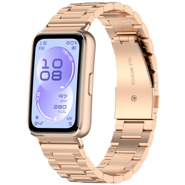 Metalni remen Techsuit "W010" za Huawei Band 11 / Band 11 Pro - ružičasti