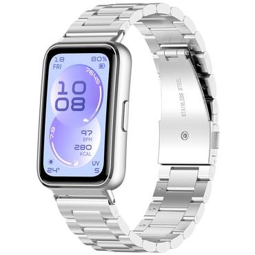 Silikonski remen Techsuit "W010" za Huawei Band 11 / Band 11 Pro - srebrni
