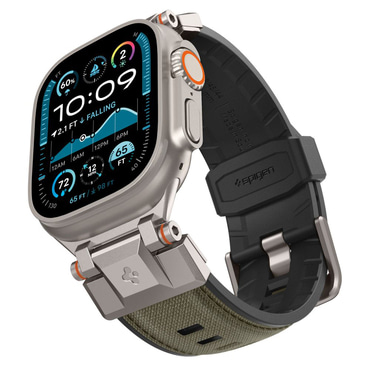 Najlonski remen Spigen "DuraPro Armor" za Apple Watch (42 / 44 / 45 / 46 / 49mm) - military green