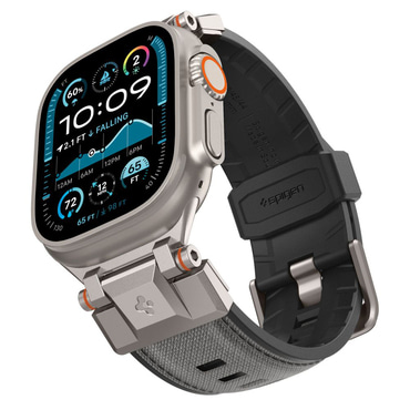 Silikonski remen Spigen "DuraPro Armor" za Apple Watch (42 / 44 / 45 / 46 / 49mm) - grey